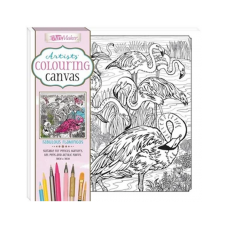 Artists Colouring Canvas: Fabulous Flamingos