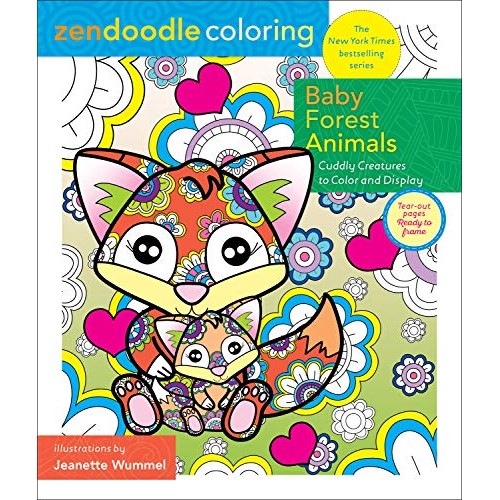 Baby Forest Animals Zendoodle Coloring Baby Forest Animals Zendoodle Coloring