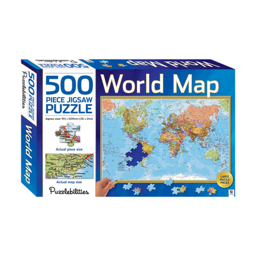 World Map - 500 Pieces Jigsaw Puzzle World Map - 500 Pieces Jigsaw Puzzle