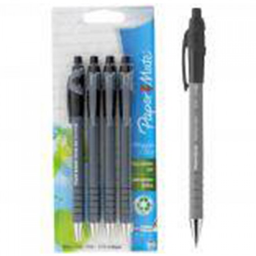 Paper Mate Flexgrip Ultra Ball Point Pens - Black / Pack of 4 (1.0mm) Paper Mate Flexgrip Ultra Ball Point Pens - Black / Pack of 4 (1.0mm)